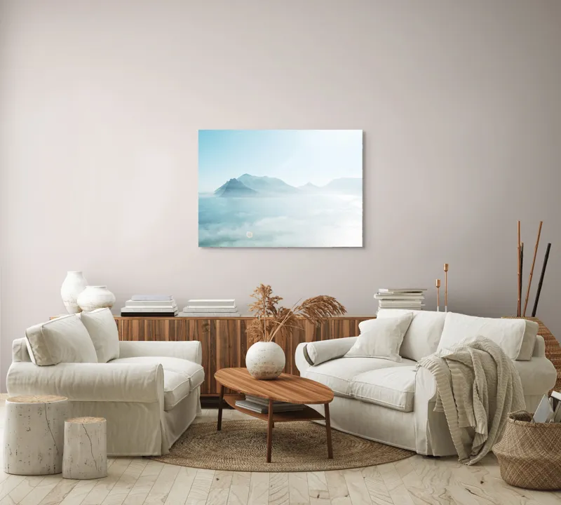 Tablou Canvas, "În Mângâierea Norilor Albastri", 100 x 70 cm – poza 3