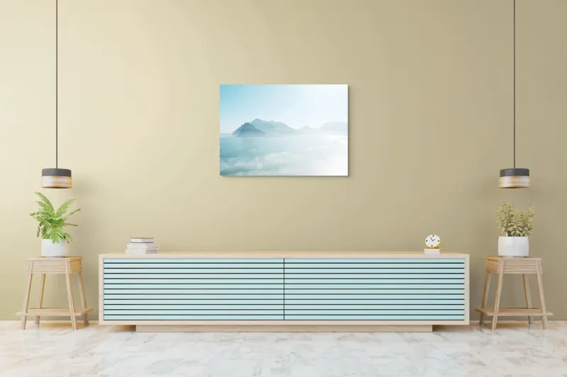 Tablou Canvas, "În Mângâierea Norilor Albastri", 100 x 70 cm – poza 4