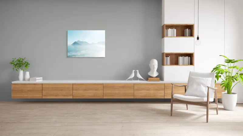 Tablou Canvas, "În Mângâierea Norilor Albastri", 100 x 70 cm – poza 6
