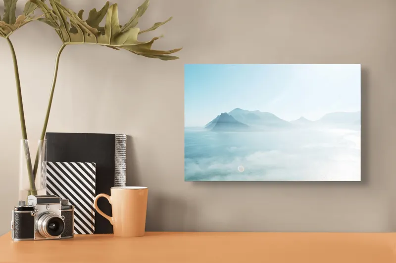Tablou Canvas, "În Mângâierea Norilor Albastri", 39 x 26 cm – poza 3