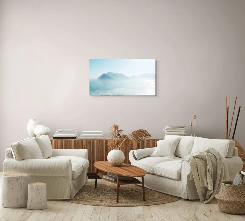 Tablou Canvas, "În Mângâierea Norilor Albastri", 90 x 50 cm – poza 4