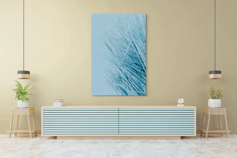 Tablou Canvas Dansul vântului printre paie albastre, 100 x 150 cm – poza 4