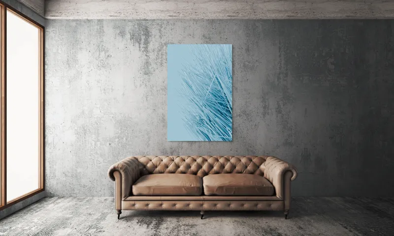 Tablou Canvas Dansul vântului printre paie albastre, 100 x 150 cm – poza 6