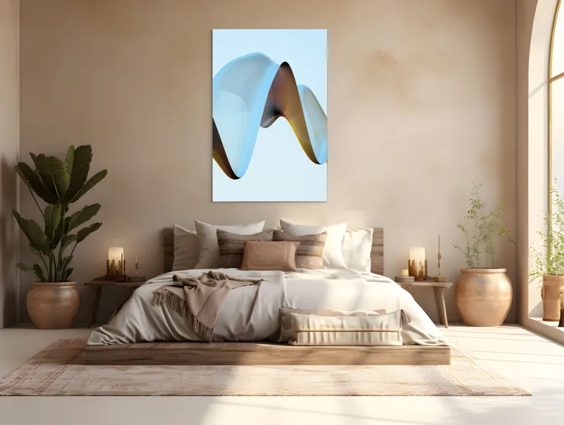 Tablou Canvas Abstract Unduiri Eterice, 100 x 150 cm – poza 3