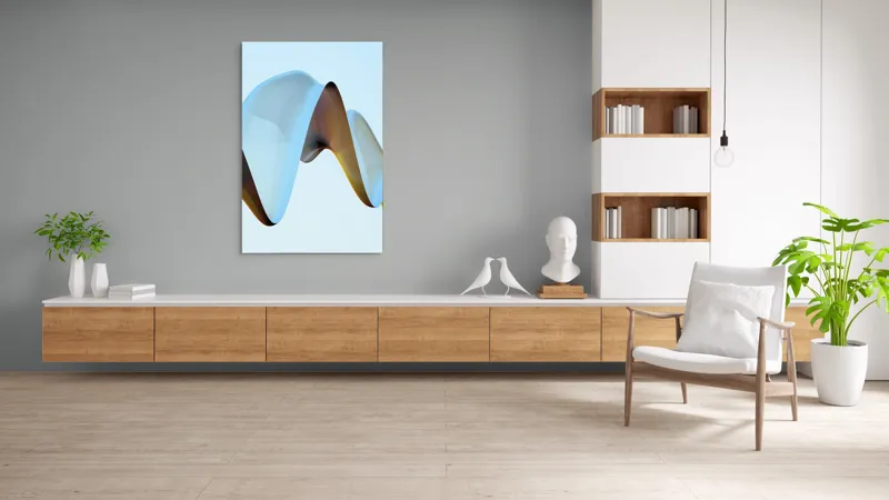 Tablou Canvas Abstract Unduiri Eterice, 100 x 150 cm – poza 8