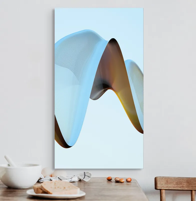Tablou Canvas Abstract Unduiri Eterice, 50 x 90 cm – poza 3