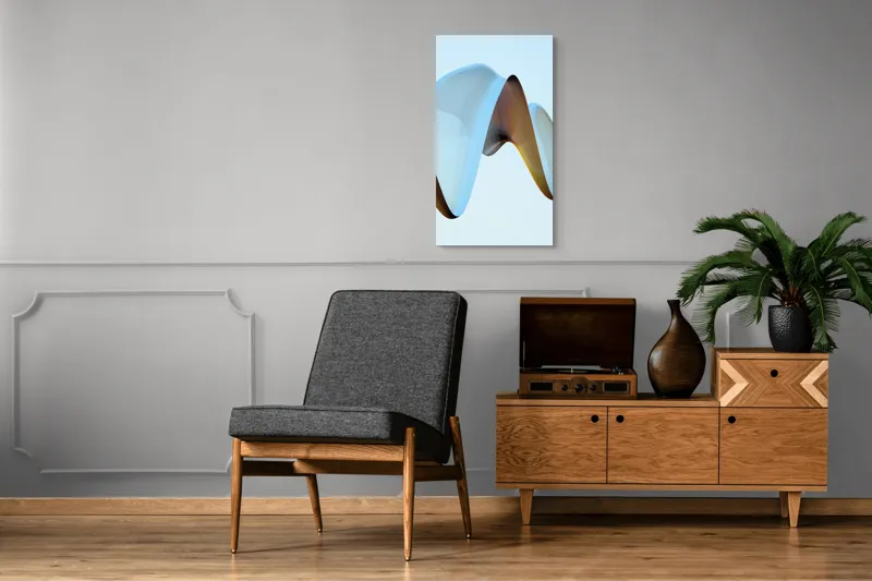 Tablou Canvas Abstract Unduiri Eterice, 50 x 90 cm – poza 8