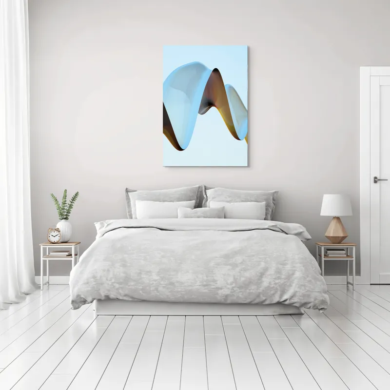 Tablou Canvas Abstract Unduiri Eterice, 70 x 100 cm – poza 3