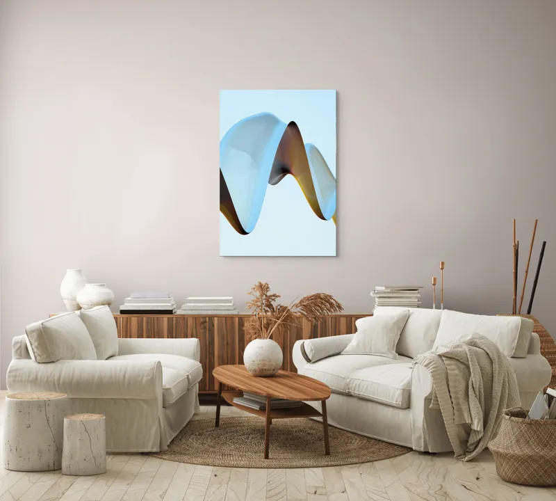 Tablou Canvas Abstract Unduiri Eterice, 70 x 100 cm – poza 4