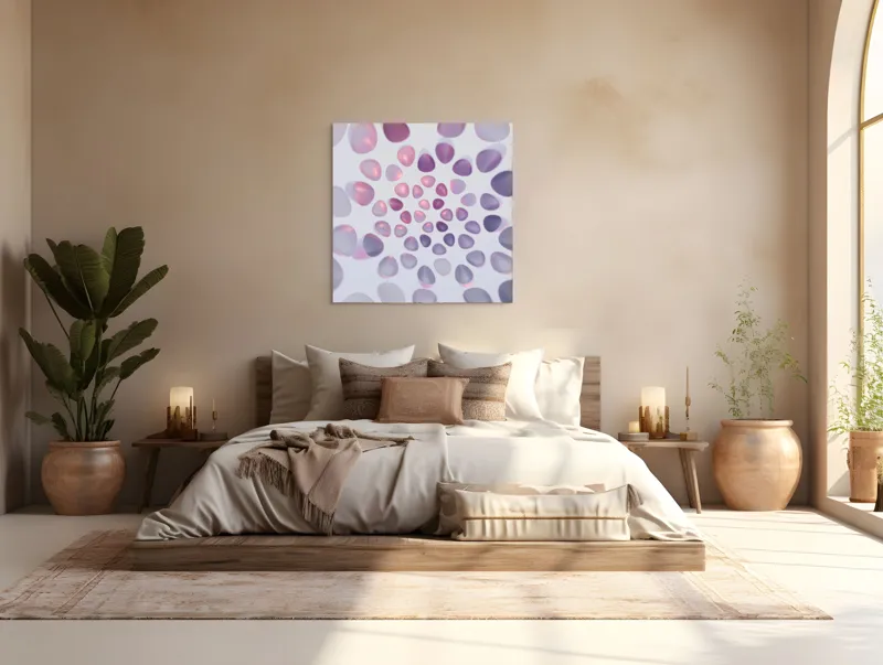 Tablou Canvas Dansul alchimic al luminilor pastelate, 100 x 100 cm – poza 4