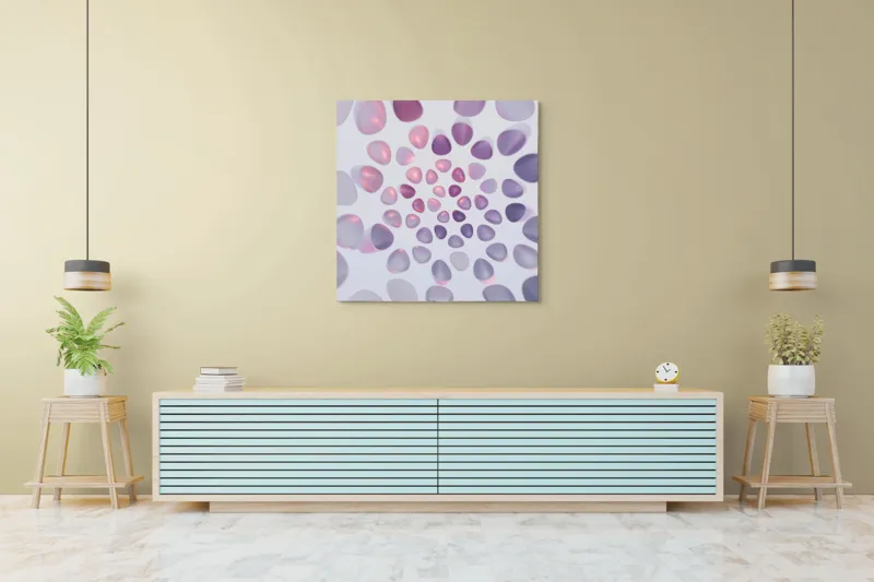 Tablou Canvas Dansul alchimic al luminilor pastelate, 100 x 100 cm – poza 5