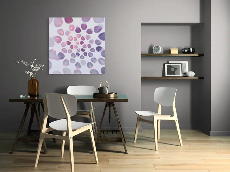 Tablou Canvas Dansul alchimic al luminilor pastelate, 100 x 100 cm – poza 6