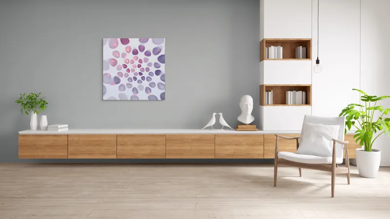 Tablou Canvas Dansul alchimic al luminilor pastelate, 100 x 100 cm – poza 8