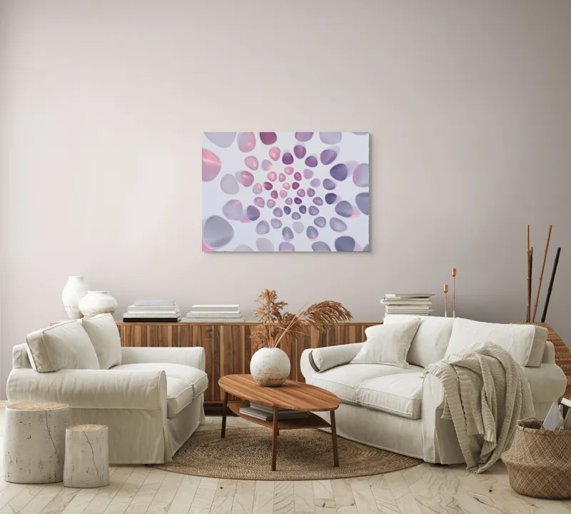 Tablou Canvas Dansul alchimic al luminilor pastelate, 100 x 70 cm – poza 3