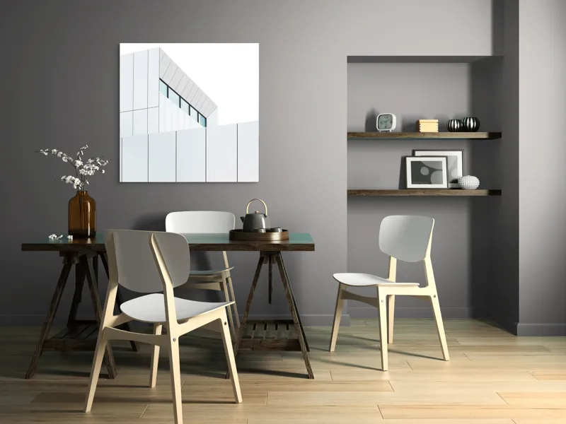Tablou Canvas, "Geometria Liniilor și a Luminii", 100 x 100 cm – poza 6