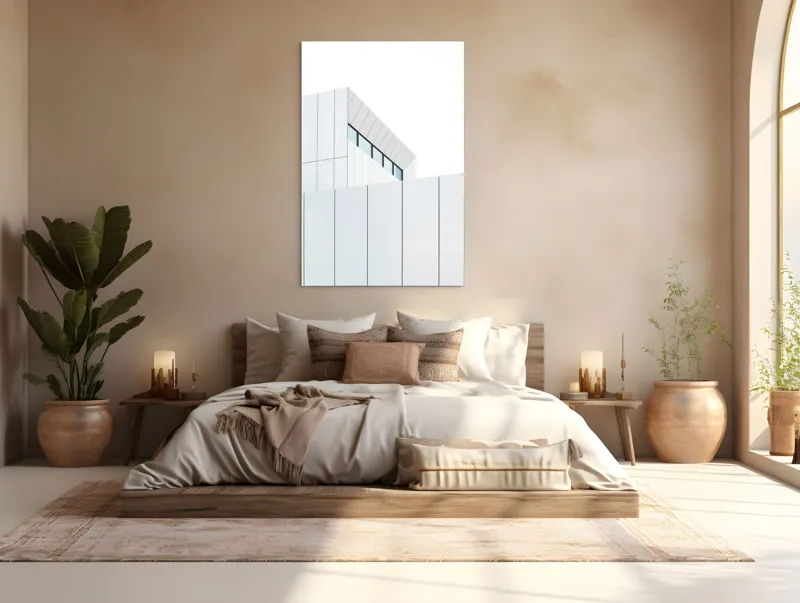 Tablou Canvas, "Geometria Liniilor și a Luminii", 100 x 150 cm – poza 3