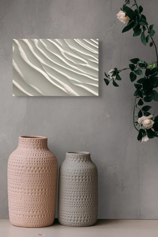 Tablou Canvas Model Dune de Nisip în Nuanțe Bej, 39 x 26 cm – poza 4
