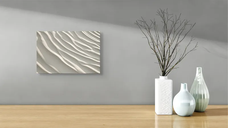 Tablou Canvas Model Dune de Nisip în Nuanțe Bej, 39 x 26 cm – poza 8