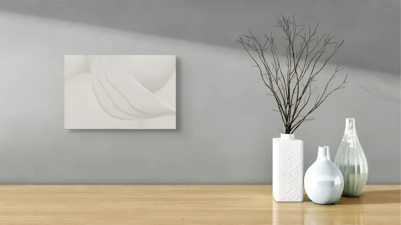 Tablou Canvas Abstract Minimalist, Alb, 39 x 26 cm – poza 8