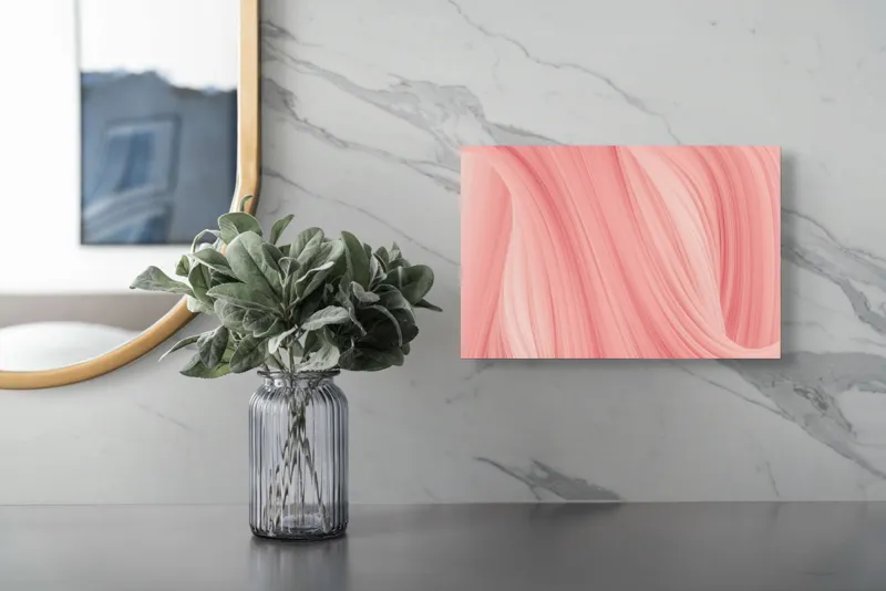 Tablou Canvas Abstract Floral Roz pentru Decorarea Interiorului, 39 x 26 cm – poza 5