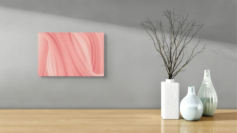 Tablou Canvas Abstract Floral Roz pentru Decorarea Interiorului, 39 x 26 cm – poza 8