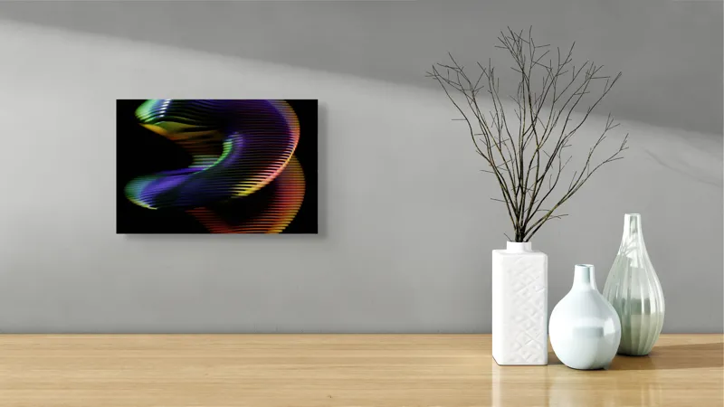 Tablou Canvas Abstract Multicolor cu Design Dinamic, 39 x 26 cm – poza 8