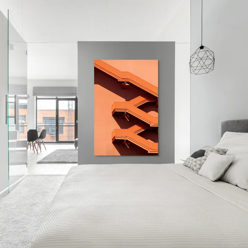 Tablou Canvas Urme Geometrice în Lumina Asfințitului, 100 x 150 cm – poza 5