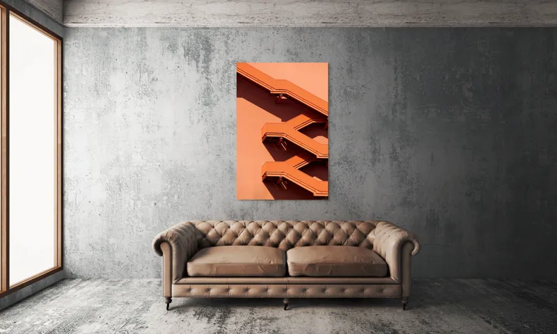 Tablou Canvas Urme Geometrice în Lumina Asfințitului, 100 x 150 cm – poza 6