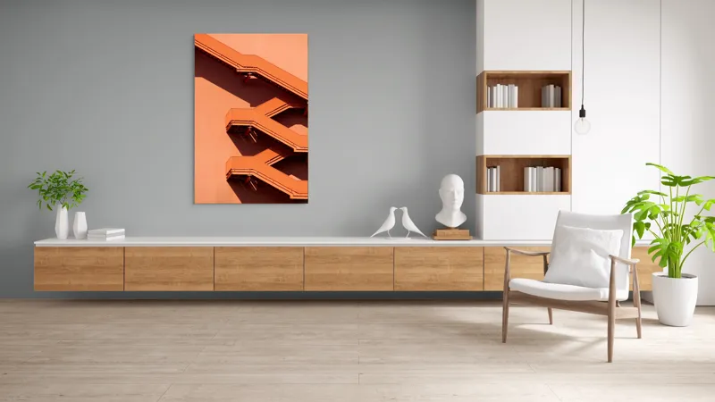 Tablou Canvas Urme Geometrice în Lumina Asfințitului, 100 x 150 cm – poza 8