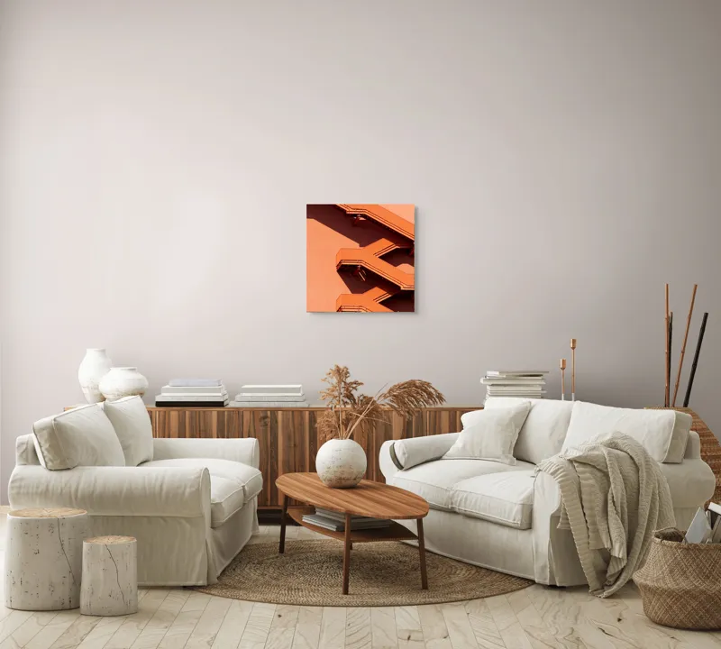 Tablou Canvas Urme Geometrice în Lumina Asfințitului, 50 x 50 cm – poza 7