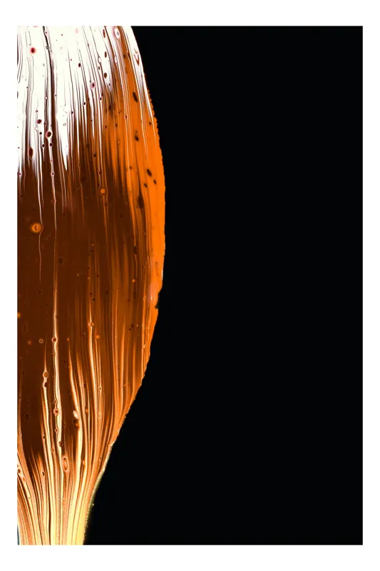 Tablou Canvas Abstract Textură Pensulă Portocaliu, 50 x 90 cm