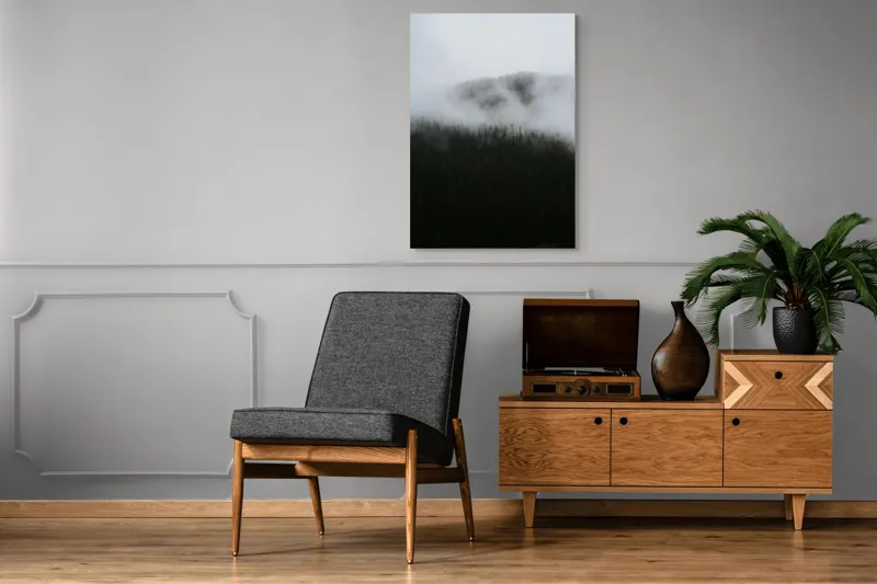 Tablou Canvas Pădure Încețoșată Atmosferă Misterioasă, 70 x 100 cm – poza 6