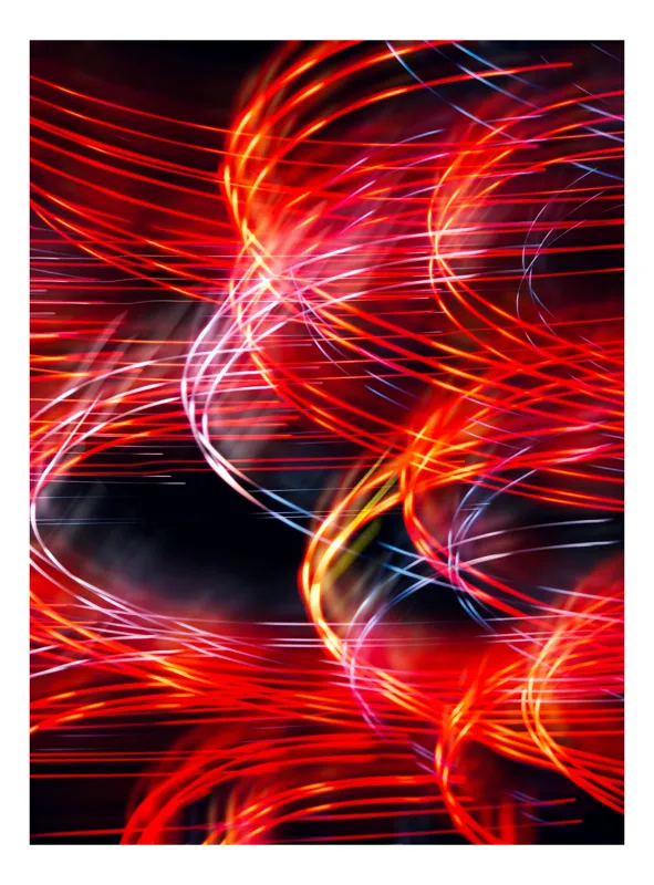 Tablou Canvas Abstract Lumini în Noapte Vibrantă Artă Murală, 100 x 100 cm