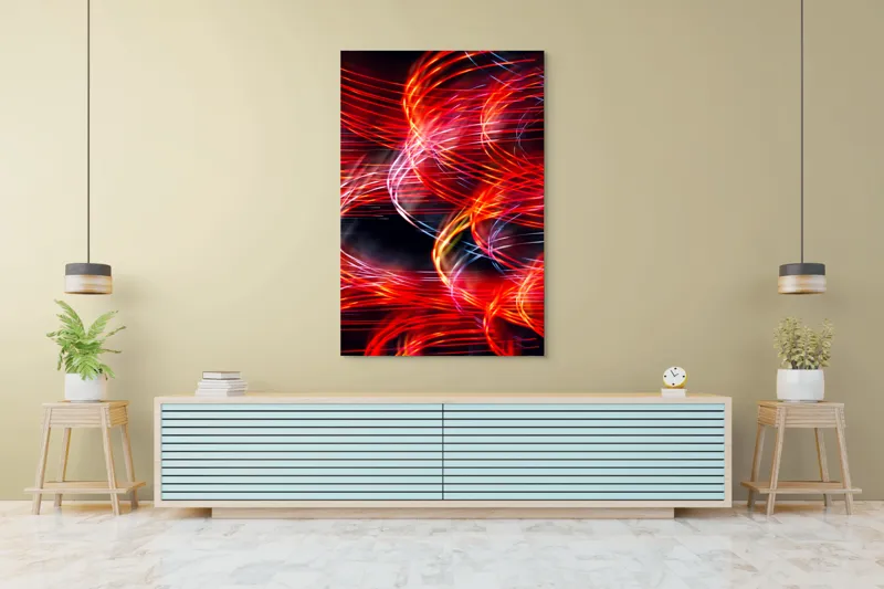 Tablou Canvas Abstract Lumini în Noapte Vibrantă Artă Murală, 100 x 150 cm – poza 4