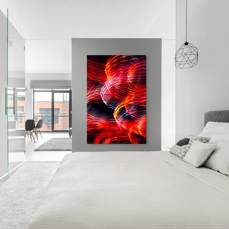 Tablou Canvas Abstract Lumini în Noapte Vibrantă Artă Murală, 100 x 150 cm – poza 5