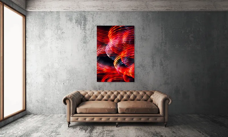 Tablou Canvas Abstract Lumini în Noapte Vibrantă Artă Murală, 100 x 150 cm – poza 6