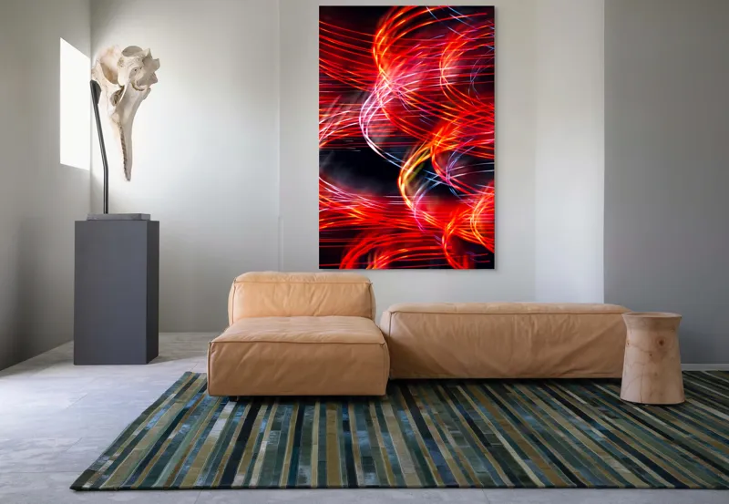 Tablou Canvas Abstract Lumini în Noapte Vibrantă Artă Murală, 100 x 150 cm – poza 7