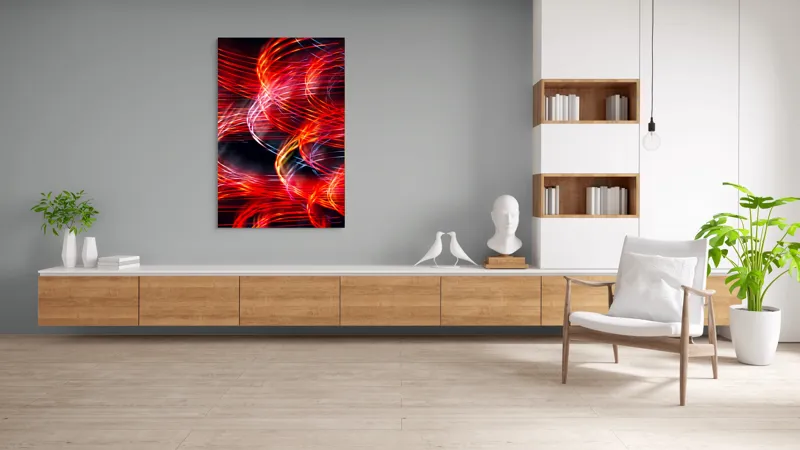 Tablou Canvas Abstract Lumini în Noapte Vibrantă Artă Murală, 100 x 150 cm – poza 8