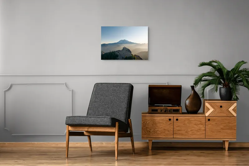 Tablou Canvas Peisaj Montan Multicolor pentru Decorarea Interiorului, 70 x 50 cm – poza 4