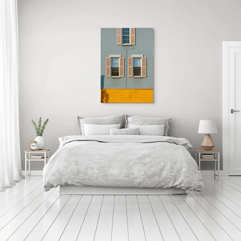 Tablou Canvas Abstract, , Albastru și Galben, 70 x 100 cm