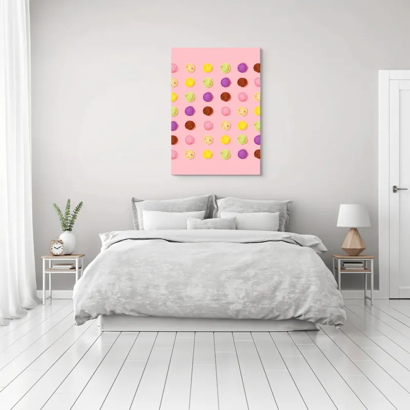 Tablou Canvas Festivalul Culorilor Dulci și Delicioase Roz, 70 x 100 cm