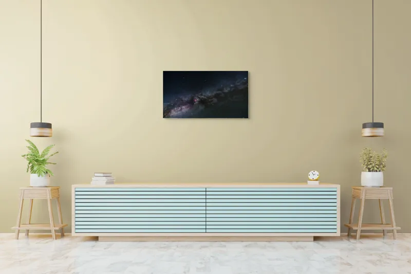 Tablou Canvas Războaiele dintre stele și galaxii pe fundal de galaxie, 90 x 50 cm – poza 5