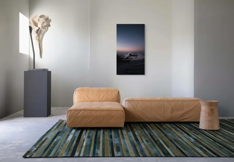 Tablou Canvas pe peisaj montan, imagine dramatică a crestelor înghețate, 50 x 90 cm – poza 5
