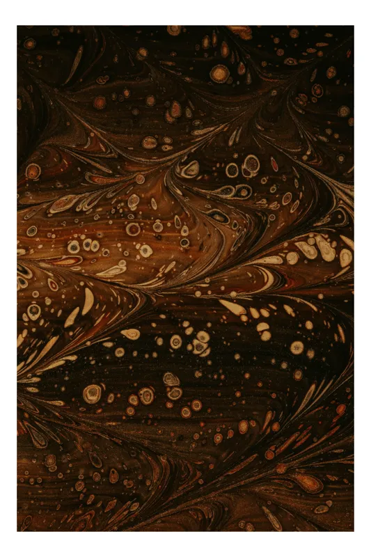 Tablou Canvas Abstract Maronii Pătate - Decorție Murală Unică, 26 x 39 cm