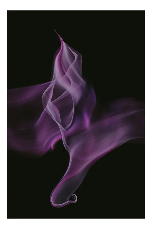 Tablou Canvas Eteric: Dansul Umbrelor Colorate Violete, 50 x 50 cm