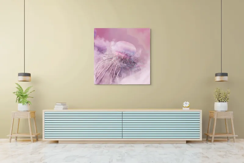Tablou Canvas Vapori Roz și Vise Nebuloase Art decorativ, 100 x 100 cm – poza 5