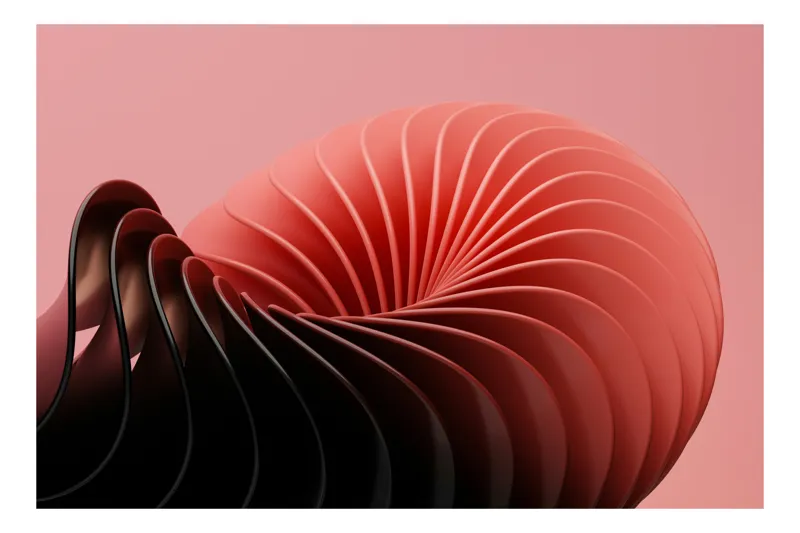 Tablou Canvas Roz Spiralând în Adâncimi Abstracte, 100 x 70 cm
