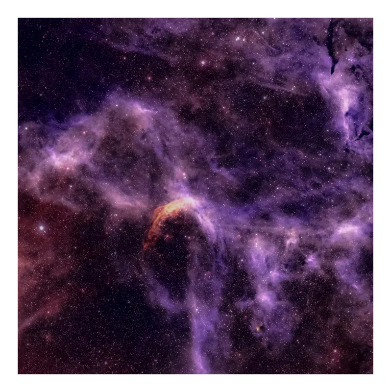 Tablou Canvas Nebuloasă Violetă Spațiu Cosmic, 50 x 90 cm