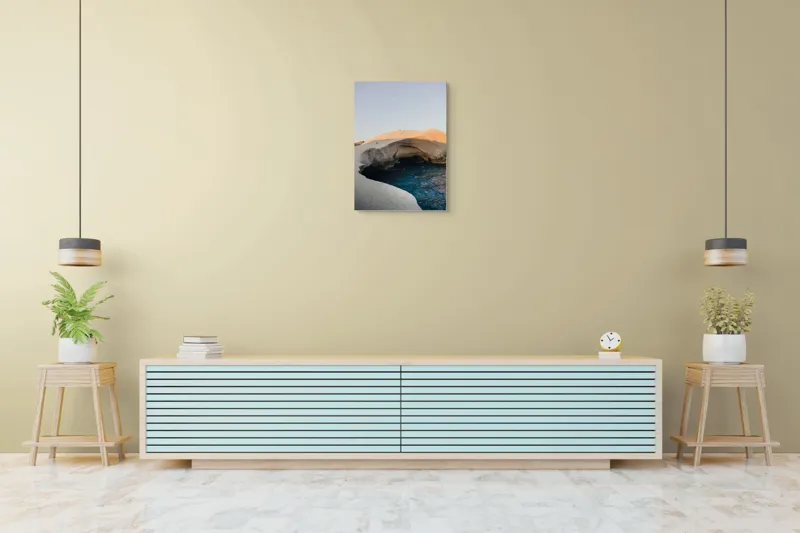Tablou Canvas, Peisaj Marin cu Apus și Lună, , Multicolor, 50 x 70 cm – poza 6
