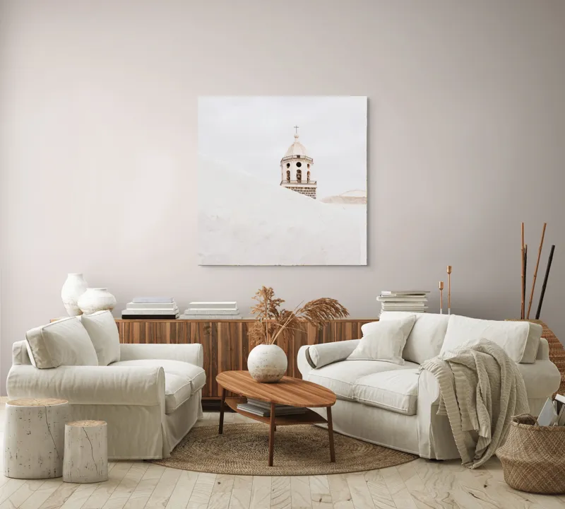 Tablou Canvas, "Liniștea Cerului de Piatră Albă", 100 x 100 cm – poza 3